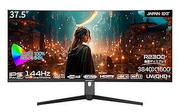 Amazon.co.jp: JAPANNEXT 37.5 Inch Curved IPS Panel, UWQHD+